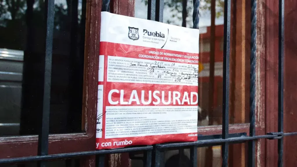 En lo que va de 2024, han clausurado 12 establecimientos en Puebla capital