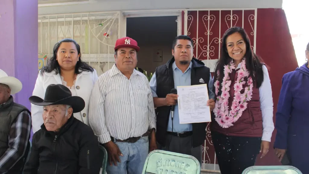 Ariadna Ayala dignifica preescolar indígena en la colonia agrícola Ocotepec con la entrega de módulo de sanitarios
