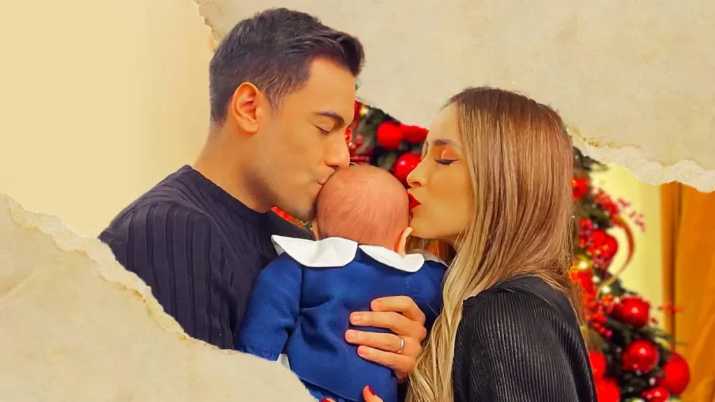 Celebran bautizo de hijo de Cynthia Rodríguez y Carlos Rivera en Huamantla, Tlaxcala