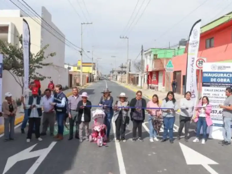 Paola Angon entrega pavimentación de Calle Zacapoaxtla, beneficiando a familias de Cocoyotla