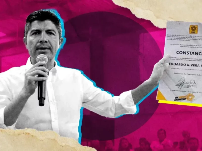 Eduardo Rivera recibe constancia como candidato del PRD por la gubernatura de Puebla