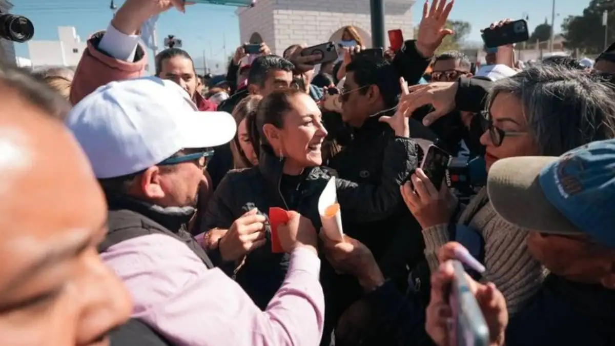 Aquí no se puede dejar de luchar, vamos a seguir luchando juntas y juntos por la transformación: Claudia Sheinbaum llama a defender la continuidad de la 4T desde Ramos Arizpe, Coahuila