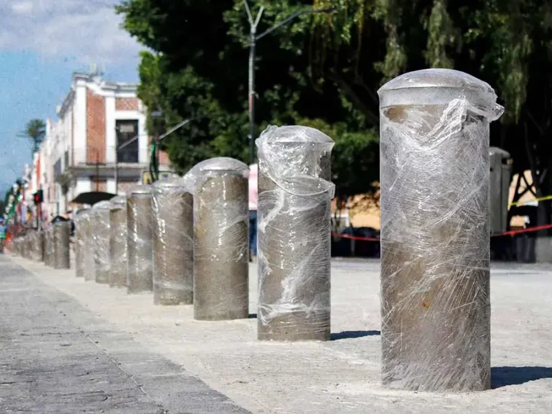 Ayuntamiento sustituirá hasta 300 bolardos de la Ciudad de Puebla; invertirán 17 mdp