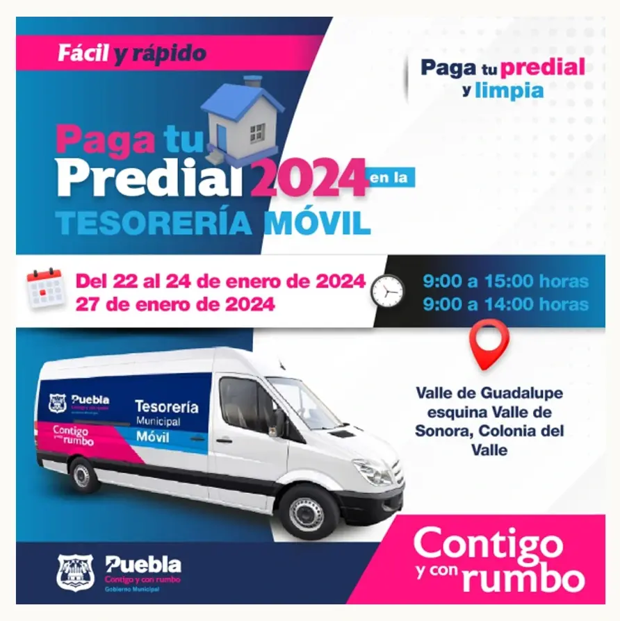 Continúa segunda etapa de pago de predial 2024 en Puebla capital