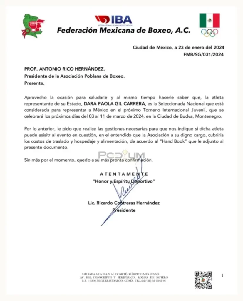 La poblana Dara Paola Gil es convocada al Torneo Internacional Juvenil de Boxeo en Montenegro