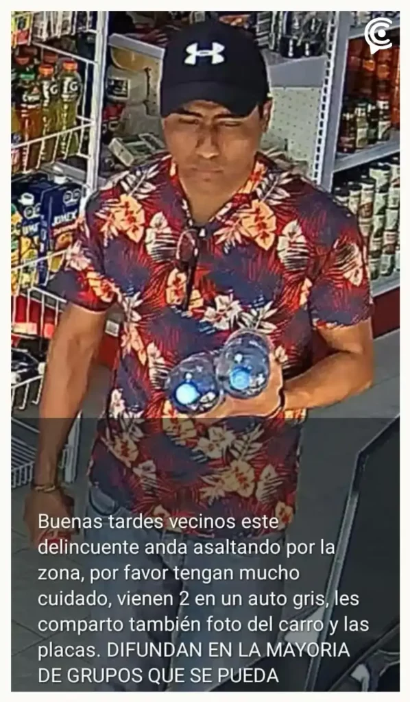 Captan en video a dos ladrones de tiendas de San Lorenzo Almecatla