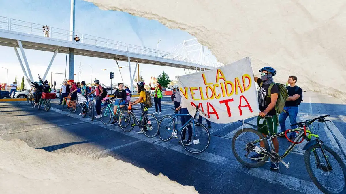 Agreden a ciclistas y reporteros durante manifestación en Vía Atlixcáyotl