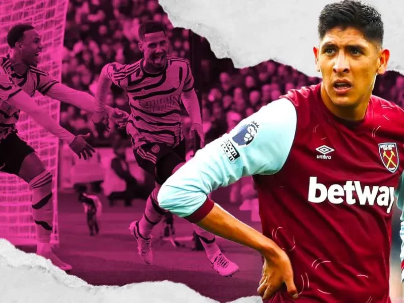 Edson Álvarez y el West Ham son goleados por el Arsenal en la Premier League