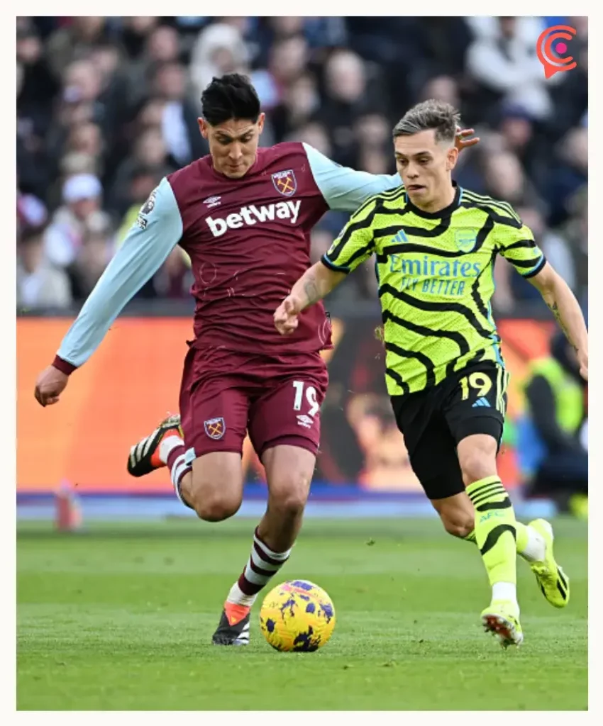 Edson Álvarez y el West Ham son goleados por el Arsenal en la Premier League