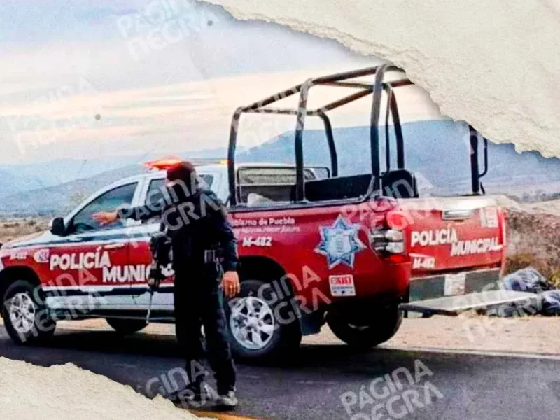 Abandonan restos humanos embolsados a orilla de carretera federal El Seco-Azumbilla