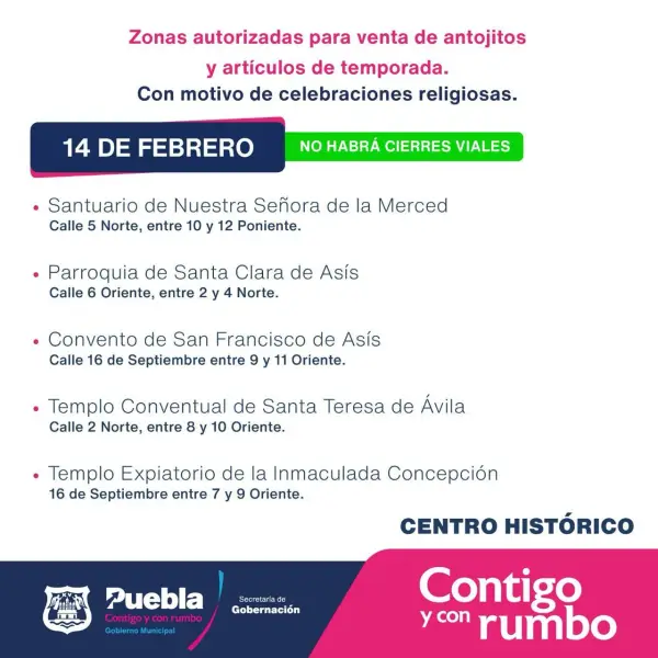 Por inicio de cuaresma, Ayuntamiento de Puebla autoriza venta de artículos de temporada en ocho puntos de la ciudad