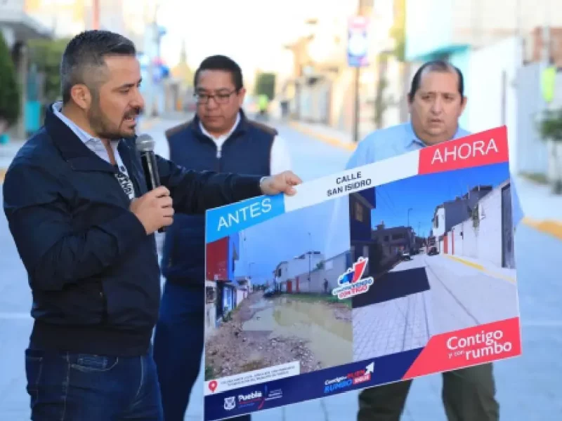 ’Construyendo Contigo’ entrega tres nuevas calles en San Francisco Totimehuacan