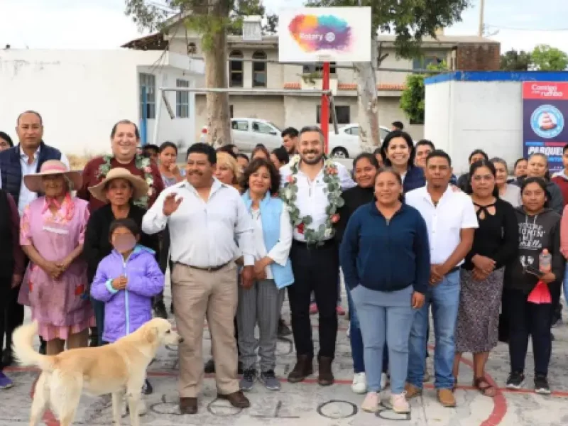 Ayuntamiento de Puebla lleva obra pública a Santa María Guadalupe Tecola