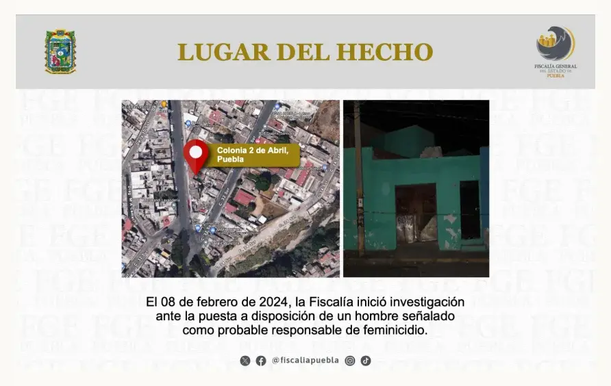 Feminicida de Carmen N., estrangulada en Santa Bárbara Sur, es vinculado a proceso en Puebla