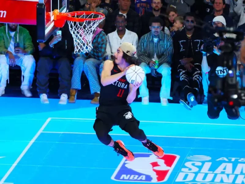 Jaime Jaques Jr. destaca en la gala del Concurso de Clavadas de la NBA 2024