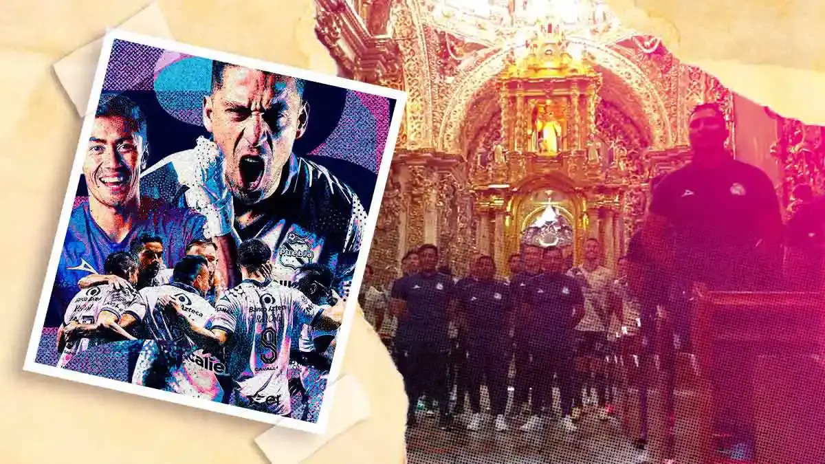 Club Puebla deslumbra en su foto oficial del Clausura 2024 en la Capilla del Rosario
