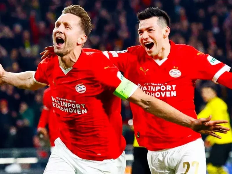 “Chucky” Lozano y el PSV empatan ante el Borussia Dortmund en la Champions League