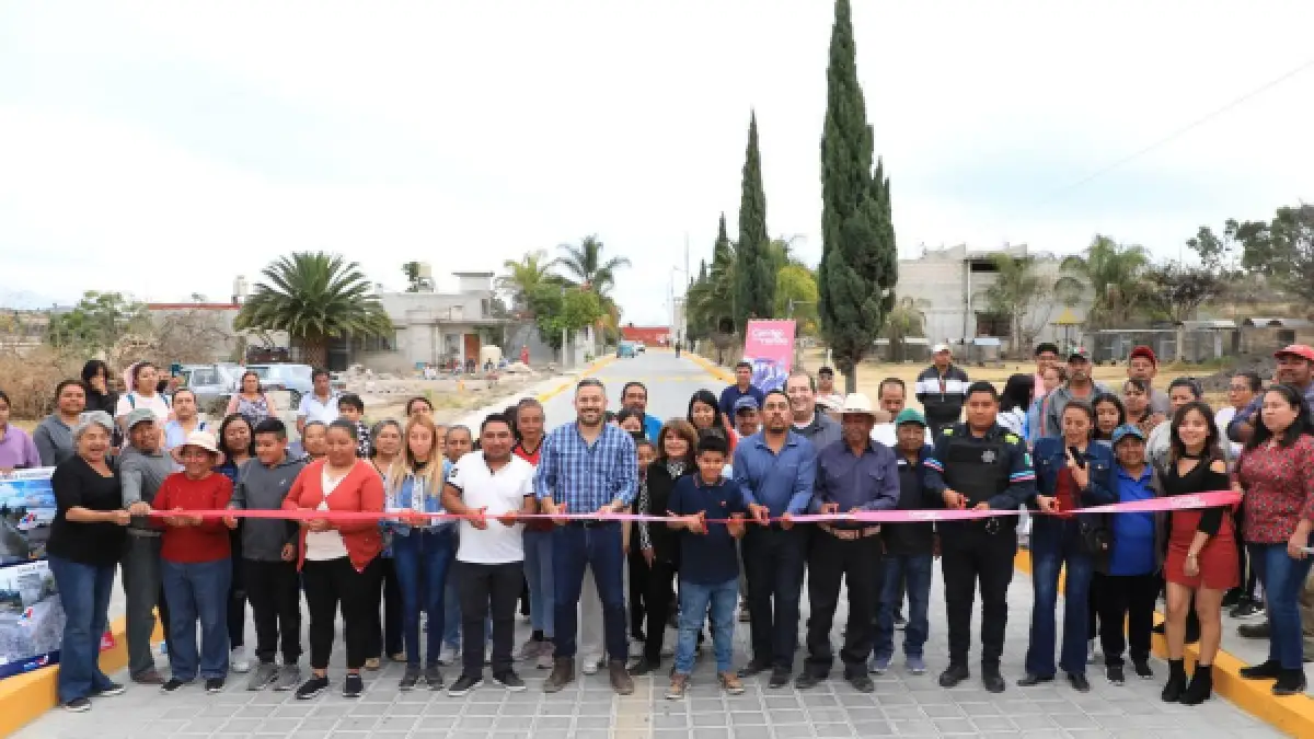 Gobierno municipal de Puebla mejora la infraestructura de San Pedro Zacachimalpa