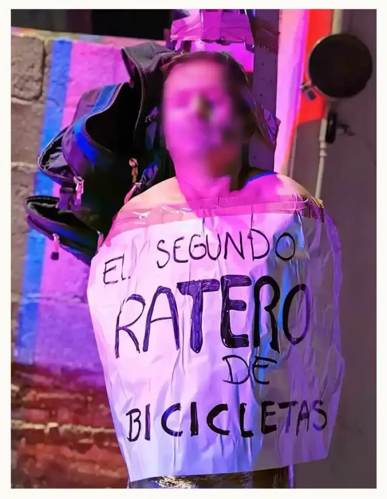 Exhiben a ladrón de bicicletas en Tlaxcalancingo; es el segundo caso del 2024