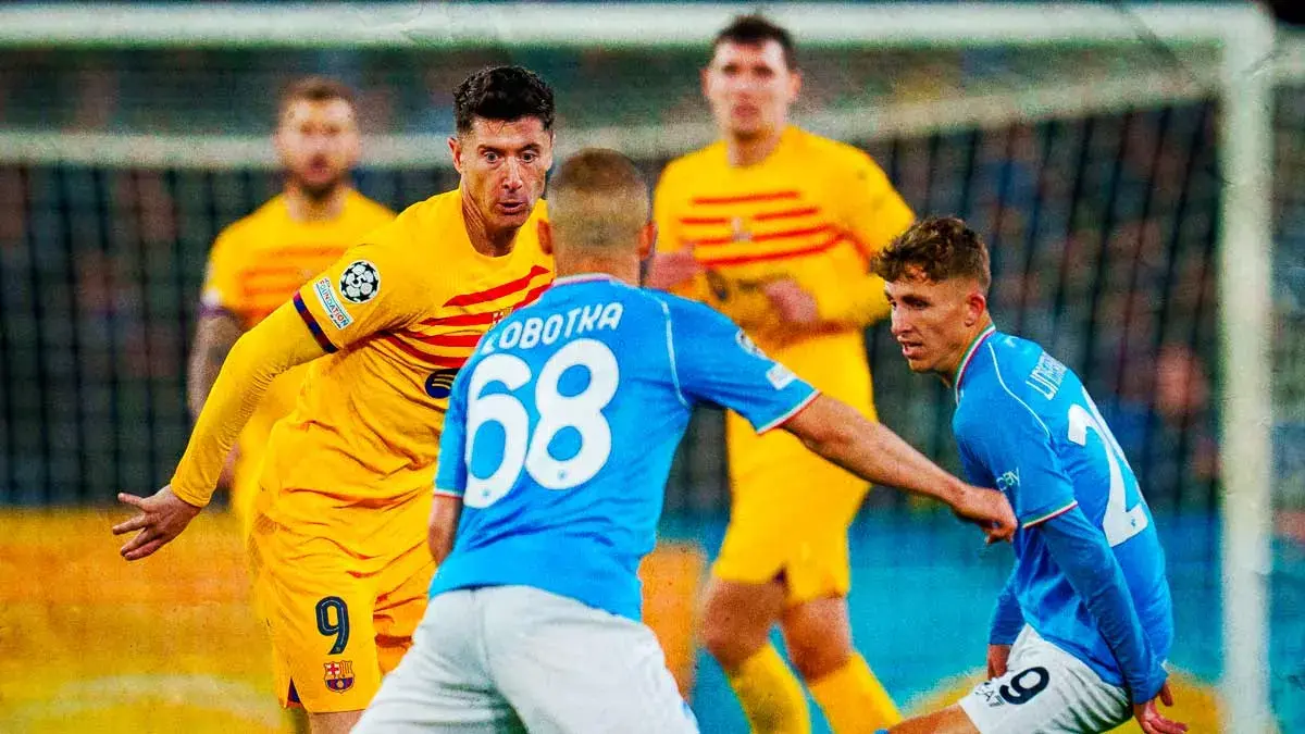 Napoli empató en casa ante el FC Barcelona en los octavos de la Champions League