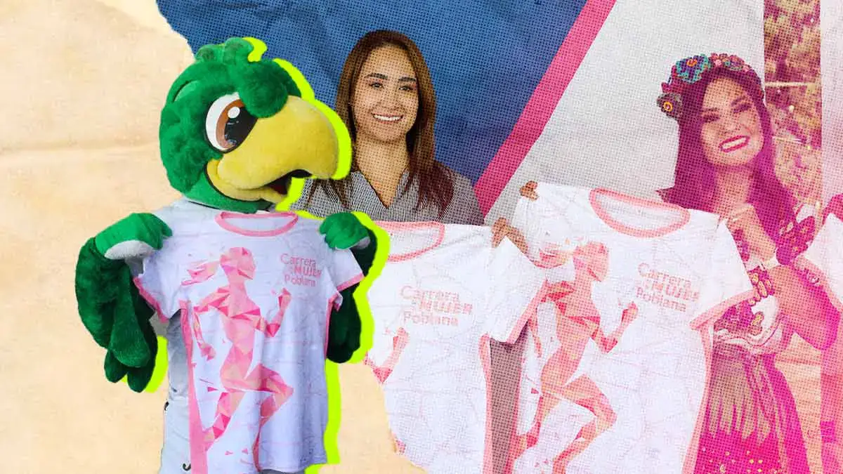 Presentan la playera conmemorativa de la Carrera de la Mujer Poblana 2024; será en marzo