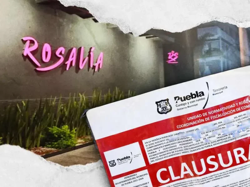 Clausuran el bar Rosalía de la Avenida Juárez en Puebla