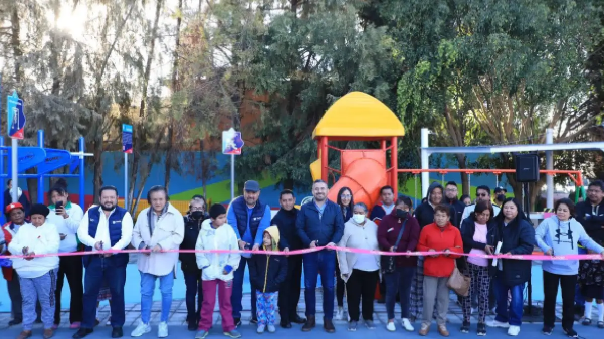 Ayuntamiento de Puebla rehabilita parque de Galaxia Castillotla