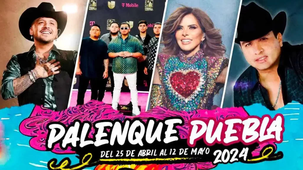 Fuerza Regida y más artistas en el Palenque de la Feria de Puebla 2024