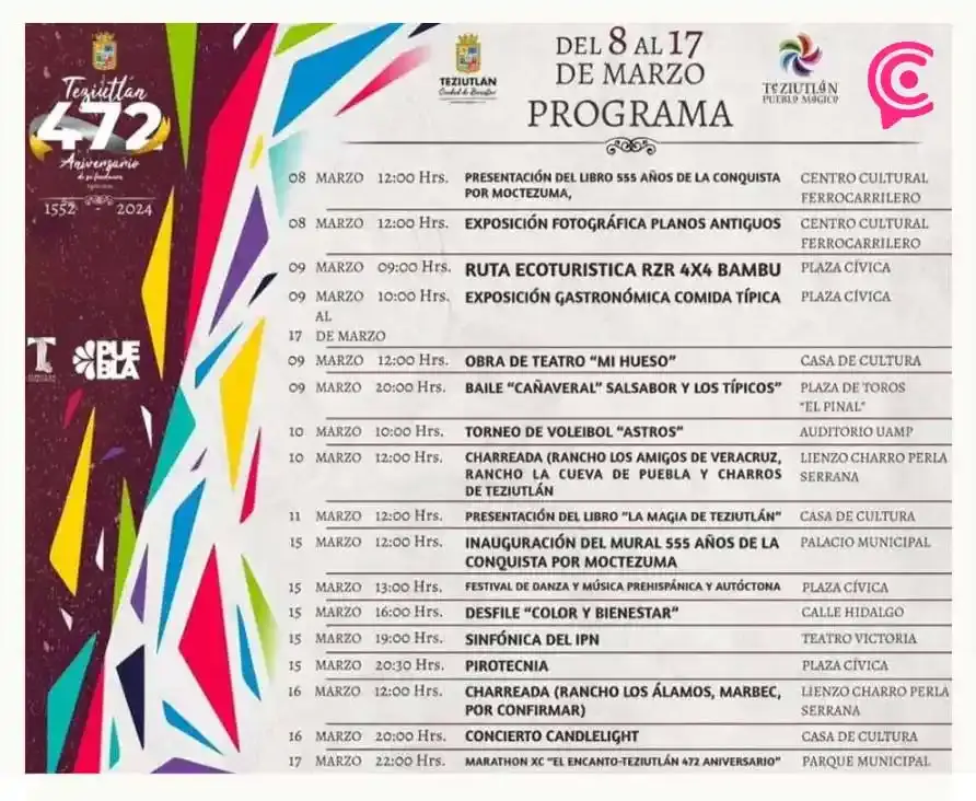Grupo Cañaveral amenizará los festejos por el aniversario número 472 de Teziutlán