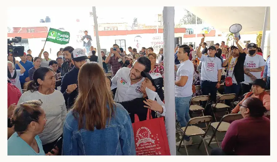 Toño López arrancó su campaña acompañado de Alejandro Armenta y Pepe Chedraui