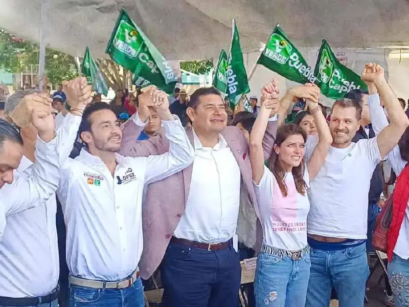 Toño López arrancó su campaña acompañado de Alejandro Armenta y Pepe Chedraui