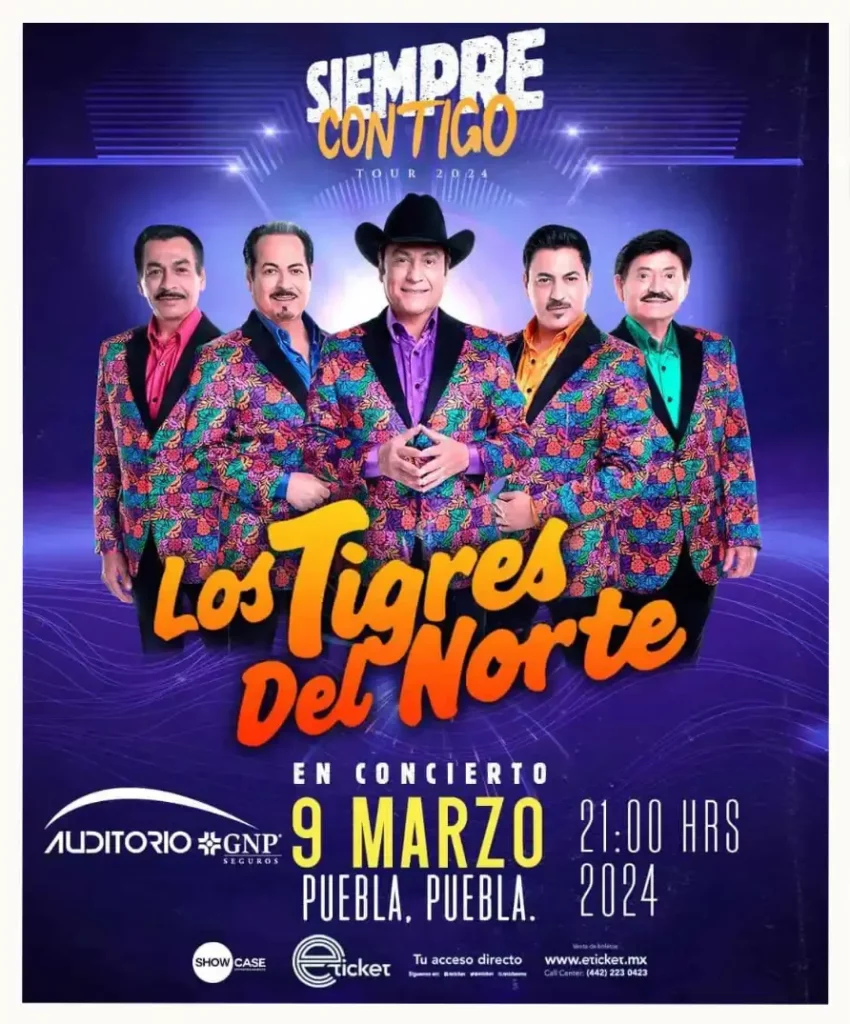 Los Tigres del Norte y más eventos en Puebla del 4 al 10 de marzo