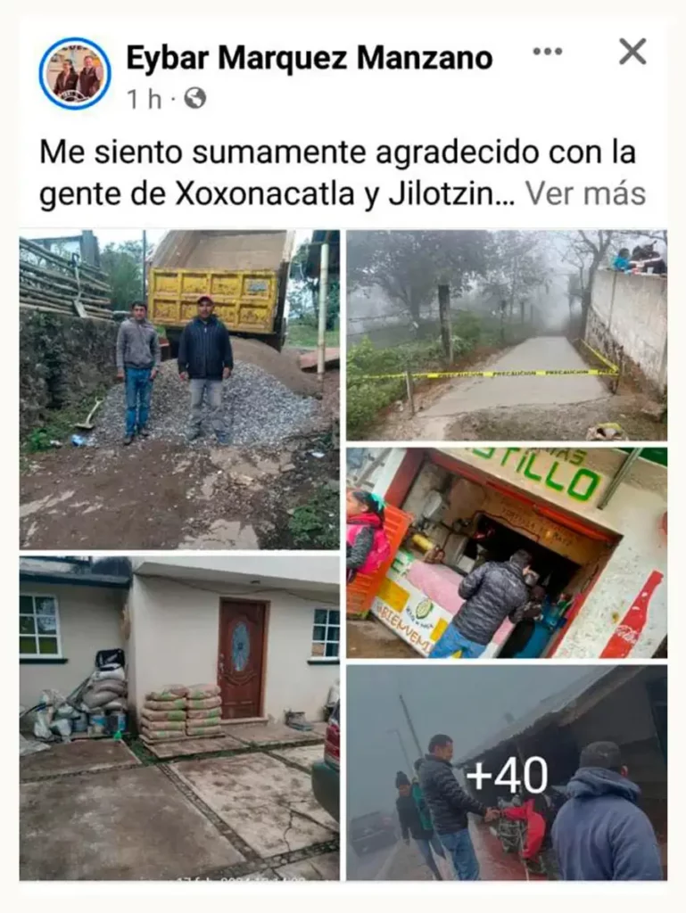 Denuncian a Eybar Márquez por cometer actos anticipados de campaña en Zacatlán 