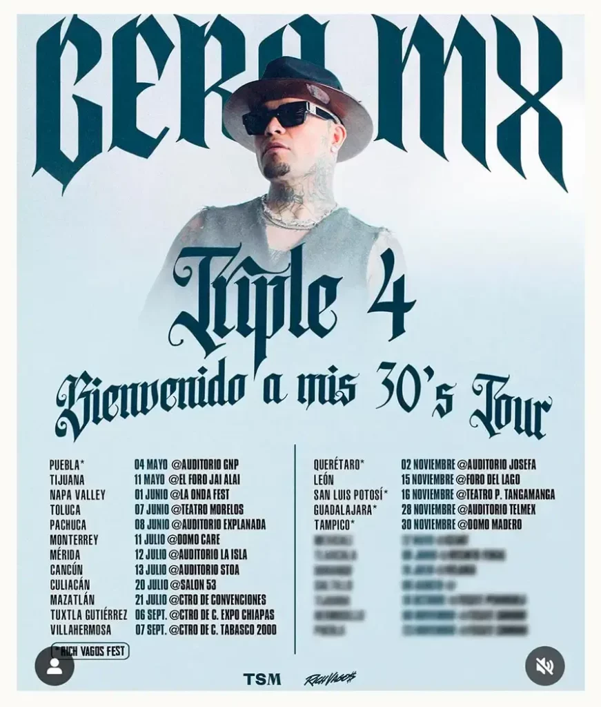 Gera MX ofrecerá concierto en Puebla; este es el precio de los boletos