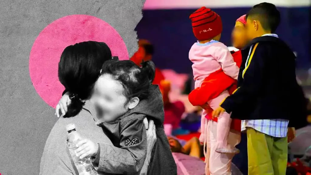 Niños migrantes de Puebla se reunen con su mamá en los Estados Unidos  