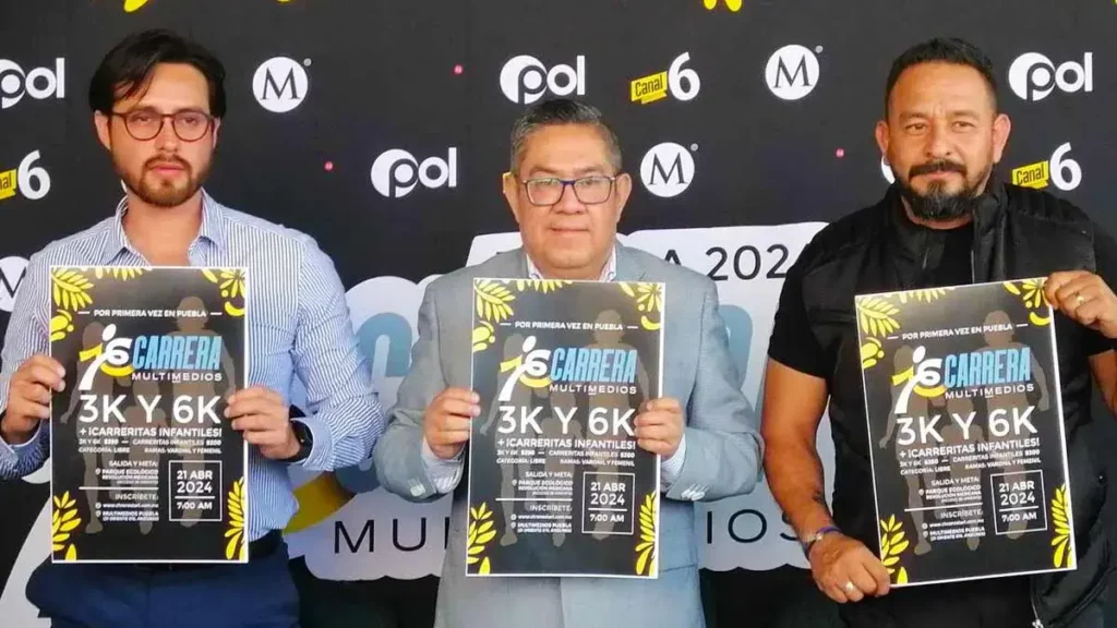 Presentan la 1ra Carrera Multimedios Puebla 2024; será el 21 de abril