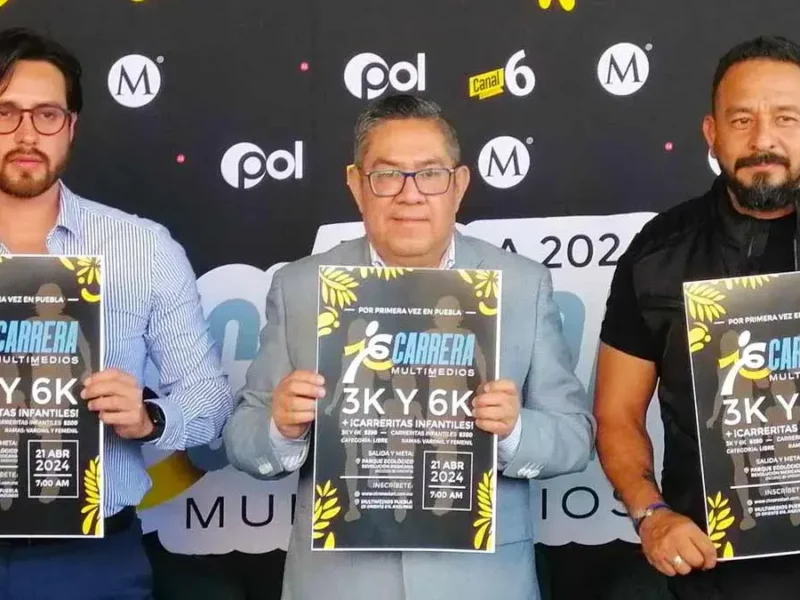 Presentan la 1ra Carrera Multimedios Puebla 2024; será el 21 de abril