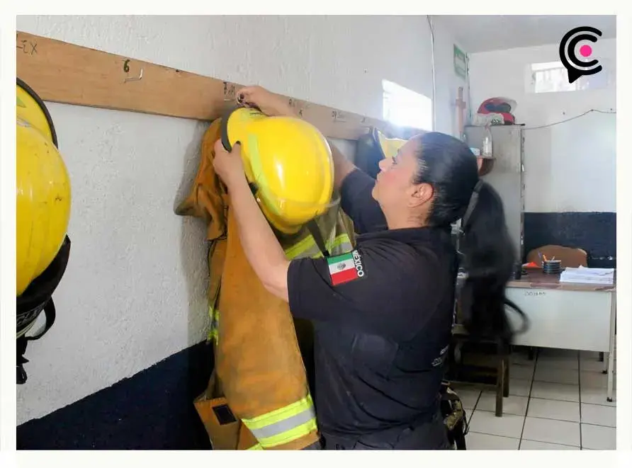 Lizeth Vera, la primera bombera en la Dirección de Protección Civil de San Pedro Cholula