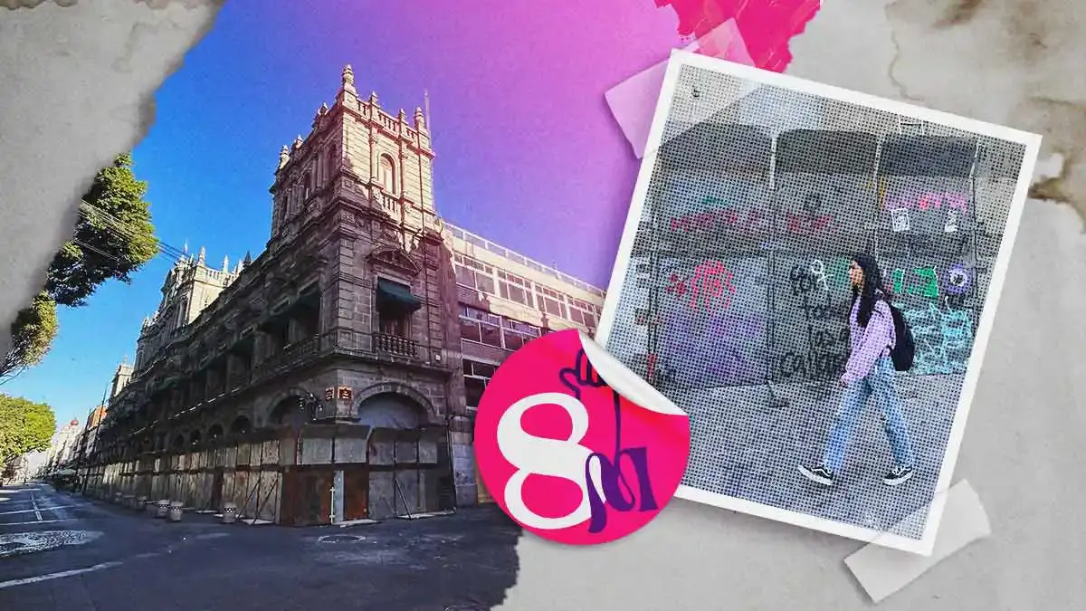 Marcha del 8M 2024 en Puebla: blindan el zócalo de la Capital