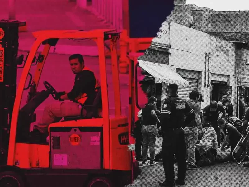 Trabajador cae de cinco metros de altura en Cholula, acomodaba cajas a bordo de un montacargas