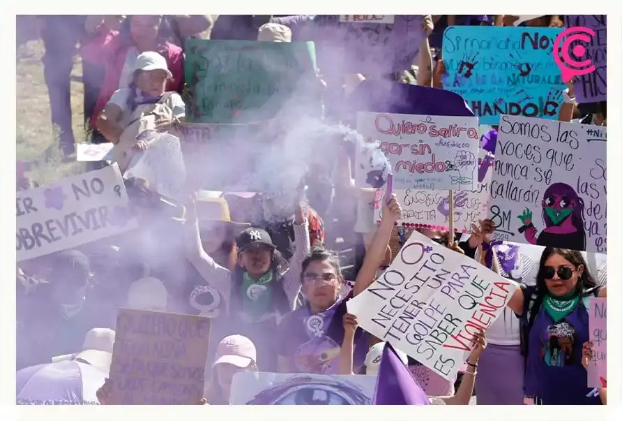 Marcha del 8M 2024 en Puebla: mujeres exigen freno a la violencia de género