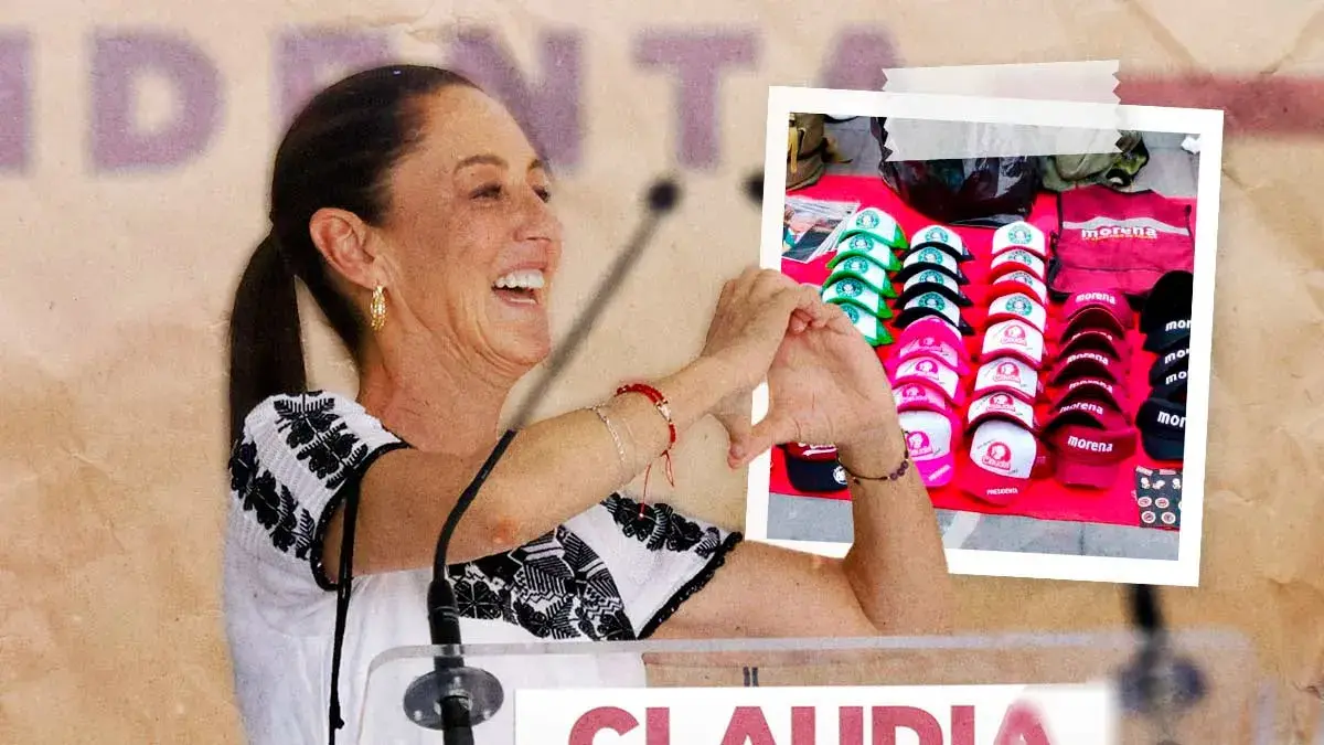 Los souvenirs de Morena que se vendieron en campaña de Claudia Sheinbaum en Puebla
