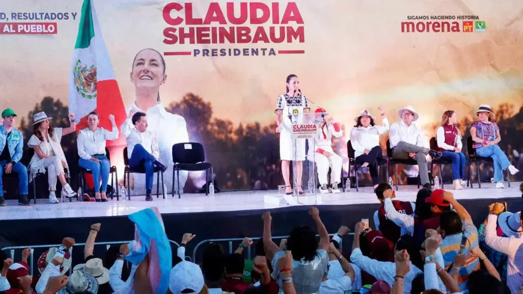 Claudia Sheinbaum visita San Pedro Cholula durante su gira de campaña por Puebla  