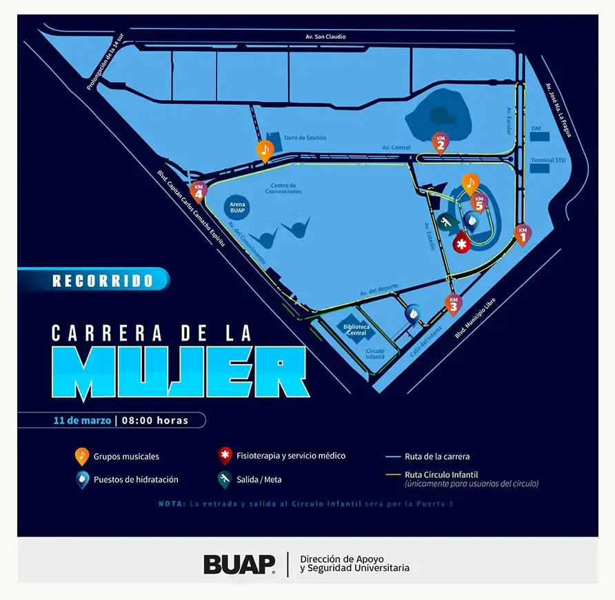 Esta es la nueva fecha de la Carrera de la Mujer BUAP 2024