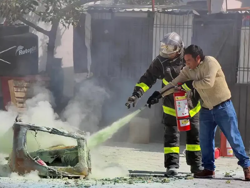 Emite Protección Civil de San Andrés Cholula recomendaciones para el uso y manejo de extintores