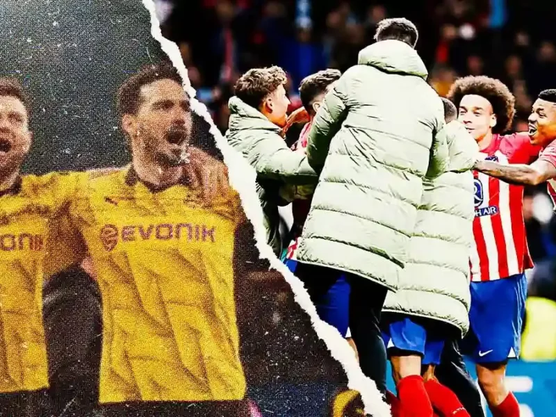 Atlético de Madrid y Borussia Dortmund pasan a cuartos de final de Champions League