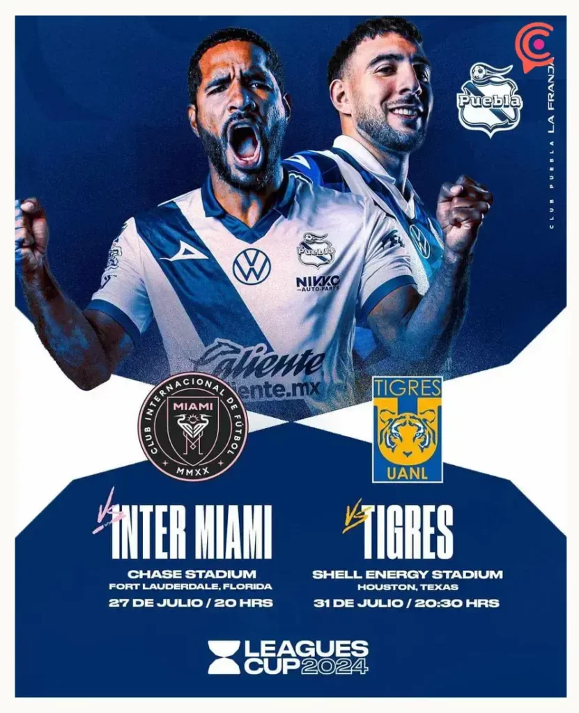 Conoce el calendario de partidos del Club Puebla en la Leagues Cup 2024