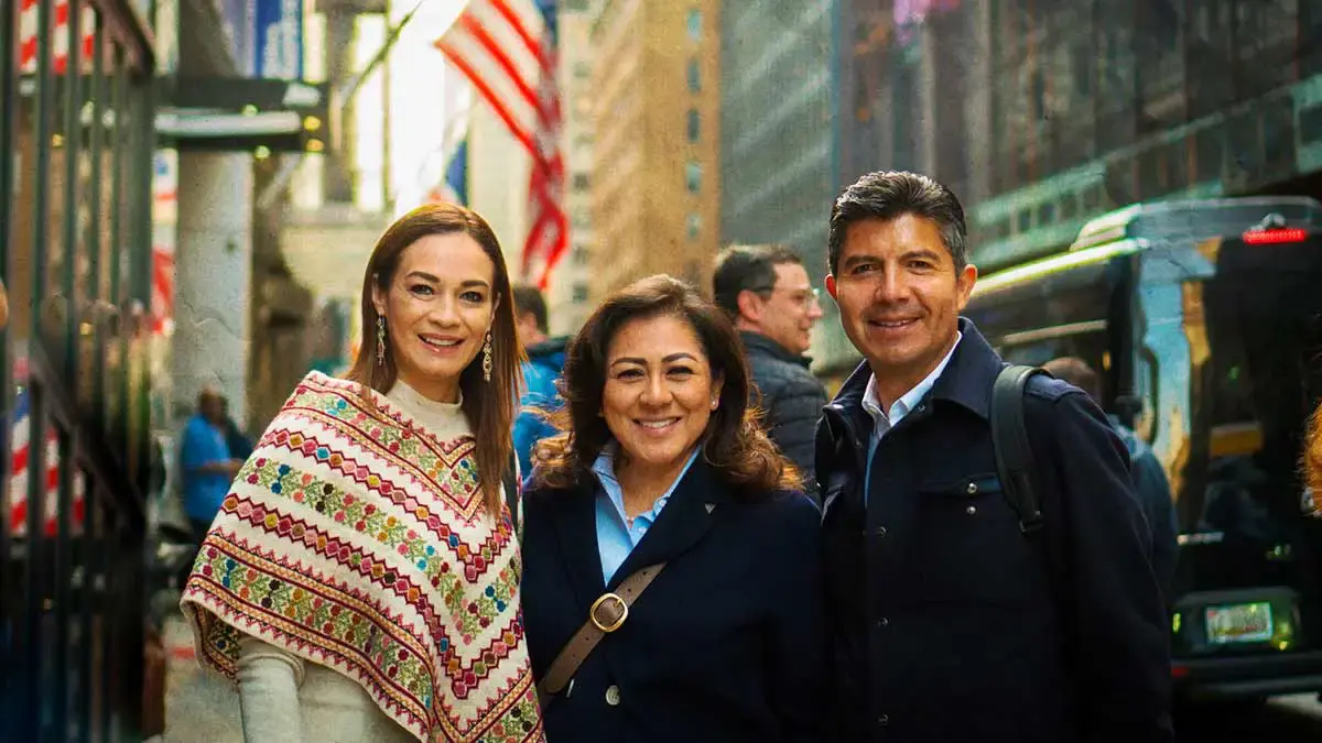 Eduardo Rivera viaja Nueva York para reunirse con migrantes poblanos
