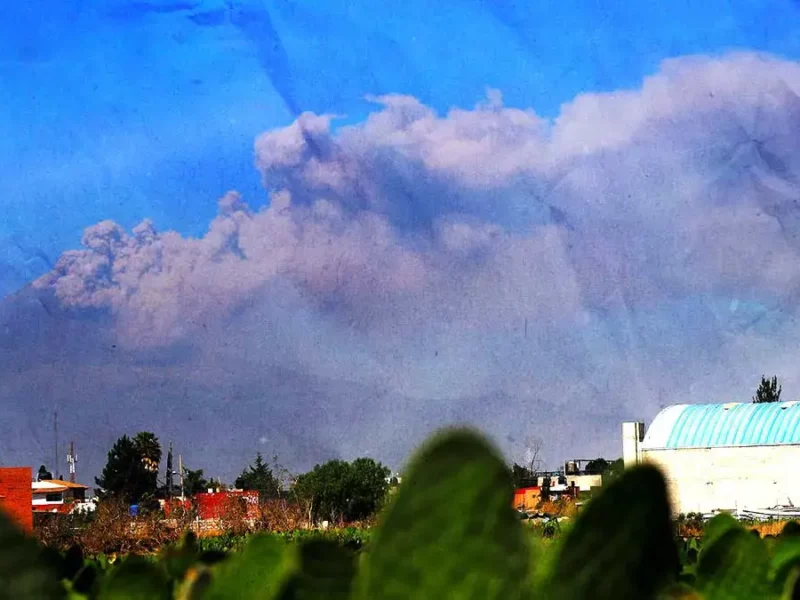 Este 9 de marzo el volcán Popocatépetl registró seis exhalaciones y mil 399 minutos de temor