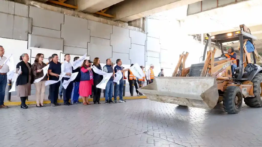 Inicia Mundo Tlatehui Rehabilitación con Concreto Estampado en la Calle14 Oriente